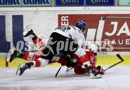 EBEL. Eishockey Bundesliga. KAC gegen	HC TIWAG Innsbruck. Marcel Witting, (KAC), Carl Mathias Porseland  (Innsbruck). Klagenfurt, am 20.12.2020.
Foto: Kuess
www.qspictures.net

---
pressefotos, pressefotografie, kuess, qs, qspictures, sport, bild, bilder, bilddatenbank