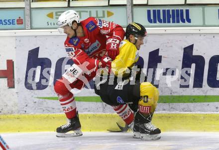 EBEL. Eishockey Bundesliga. KAC gegen	spusu Vienna Capitals. Matthew Fraser, (KAC), Benjamin Nissner  (Vienna Capitals). Klagenfurt, am 22.12.2020.
Foto: Kuess
www.qspictures.net

---
pressefotos, pressefotografie, kuess, qs, qspictures, sport, bild, bilder, bilddatenbank