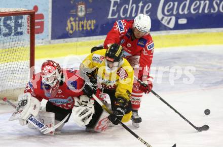 EBEL. Eishockey Bundesliga. KAC gegen	spusu Vienna Capitals. Sebastian Dahm, Kele Steffler,  (KAC), Marco Richter (Vienna Capitals). Klagenfurt, am 22.12.2020.
Foto: Kuess
www.qspictures.net

---
pressefotos, pressefotografie, kuess, qs, qspictures, sport, bild, bilder, bilddatenbank