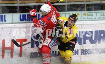 EBEL. Eishockey Bundesliga. KAC gegen	spusu Vienna Capitals. Blaz Gregorc,  (KAC), Benjamin Nissner (Vienna Capitals). Klagenfurt, am 22.12.2020.
Foto: Kuess
www.qspictures.net

---
pressefotos, pressefotografie, kuess, qs, qspictures, sport, bild, bilder, bilddatenbank