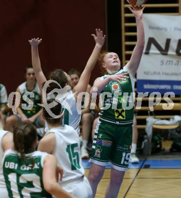 Basketball Damen Superliga 2020/2021. Grunddurchgang 4. Runde.  KOS Celovec Damen gegen  UBI Graz. Anna Kowatsch (KOS Celovec), Erin Foxhall (Graz). Klagenfurt, am 26.1.2021.
Foto: Kuess
www.qspictures.net

---
pressefotos, pressefotografie, kuess, qs, qspictures, sport, bild, bilder, bilddatenbank