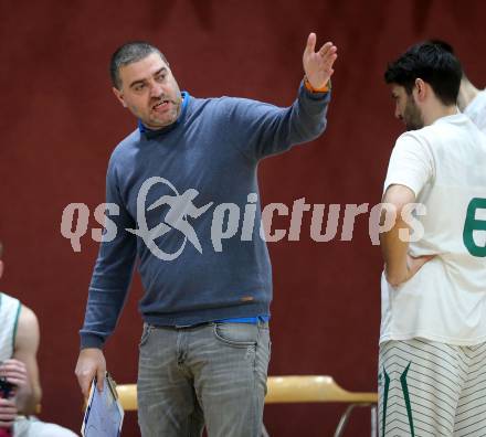 Basketball Zweite Liga 2020/2021. Grunddurchgang 18. Runde. KOS Celovec gegen Union Deutsch Wagram Alligators. Trainer Andrej Bozic (KOS Celovec). Klagenfurt, am 6.2.2021.
Foto: Kuess
www.qspictures.net

---
pressefotos, pressefotografie, kuess, qs, qspictures, sport, bild, bilder, bilddatenbank