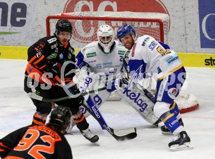 EBEL. Eishockey Bundesliga. VSV gegen Moser Medical Graz 99ers.  Alexander Schmidt, Kevin Schmidt, (VSV), Lukas Kainz  (Graz). Villach, am 23.2.2021.
Foto: Kuess
www.qspictures.net
---
pressefotos, pressefotografie, kuess, qs, qspictures, sport, bild, bilder, bilddatenbank