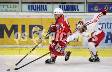 EBEL. Eishockey Bundesliga. KAC gegen	EC Salzburg. Lukas Haudum,  (KAC), Florian Baltram  (Salzburg). Klagenfurt, am 26.2.2021.
Foto: Kuess
www.qspictures.net

---
pressefotos, pressefotografie, kuess, qs, qspictures, sport, bild, bilder, bilddatenbank