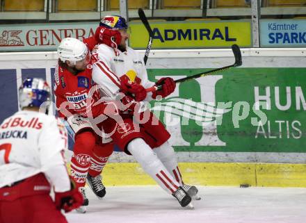 EBEL. Eishockey Bundesliga. KAC gegen	EC Salzburg. Alexander Cijan,  (KAC),  David McIntyre (Salzburg). Klagenfurt, am 26.2.2021.
Foto: Kuess
www.qspictures.net

---
pressefotos, pressefotografie, kuess, qs, qspictures, sport, bild, bilder, bilddatenbank