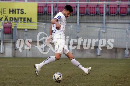 Fussball 2. Liga. SK Austria Klagenfurt gegen  FC Mohren Dornbirn.  Darijo Pecirep (Klagenfurt). Klagenfurt, am 6.3.2021.
Foto: Kuess
www.qspictures.net
---
pressefotos, pressefotografie, kuess, qs, qspictures, sport, bild, bilder, bilddatenbank