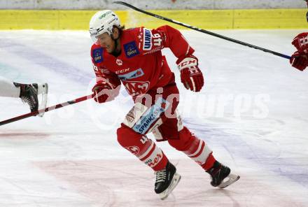 EBEL. Eishockey Bundesliga. KAC gegen	Fehervar AV19. Johannes Bischofberger (KAC). Klagenfurt, am 7.3.2021.
Foto: Kuess
www.qspictures.net

---
pressefotos, pressefotografie, kuess, qs, qspictures, sport, bild, bilder, bilddatenbank