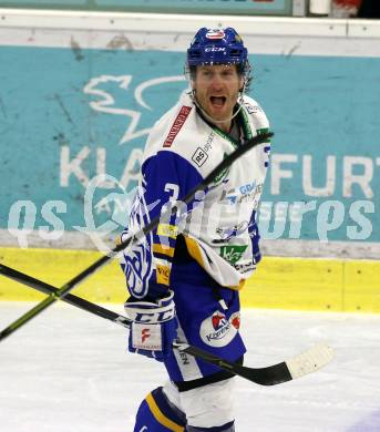 EBEL. Eishockey Bundesliga. KAC gegen	VSV.  Torjubel Martin Ulmer  (VSV). Klagenfurt, am 12.3.2021.
Foto: Kuess
www.qspictures.net

---
pressefotos, pressefotografie, kuess, qs, qspictures, sport, bild, bilder, bilddatenbank