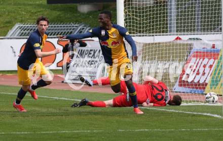 Fussball. Bundesliga. RZ Pellets WAC gegen FC Red Bull Salzburg. Torjubel Patson Daka (Salzburg). Wolfsberg, am 25.4.2021.
Foto: Kuess
www.qspictures.net

---
pressefotos, pressefotografie, kuess, qs, qspictures, sport, bild, bilder, bilddatenbank