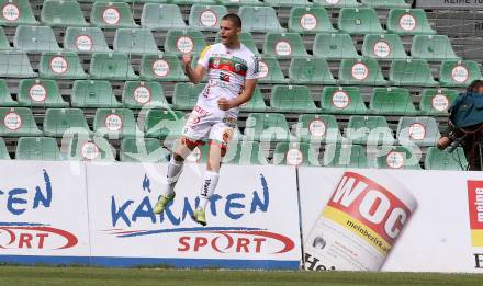 Fussball. Bundesliga. RZ Pellets WAC gegen FC Red Bull Salzburg. Torjubel Dejan Joveljic (WAC). Wolfsberg, am 25.4.2021.
Foto: Kuess
www.qspictures.net

---
pressefotos, pressefotografie, kuess, qs, qspictures, sport, bild, bilder, bilddatenbank