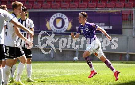 Fussball 2. Liga. SK Austria Klagenfurt gegen FC Juniors OOE. Torjubel Alex Timossi Andersson (Klagenfurt). Klagenfurt, am 9.5.2021.
Foto: Kuess
www.qspictures.net
---
pressefotos, pressefotografie, kuess, qs, qspictures, sport, bild, bilder, bilddatenbank