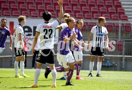 Fussball 2. Liga. SK Austria Klagenfurt gegen FC Juniors OOE. Torjubel Patrick Greil (Klagenfurt). Klagenfurt, am 9.5.2021.
Foto: Kuess
www.qspictures.net
---
pressefotos, pressefotografie, kuess, qs, qspictures, sport, bild, bilder, bilddatenbank