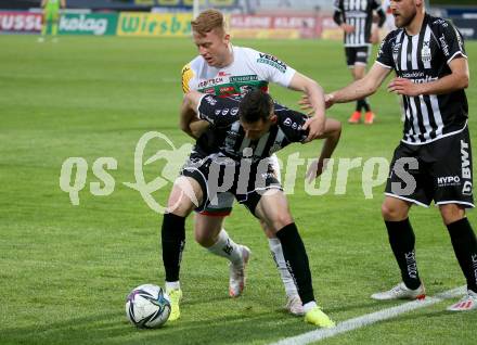 Fussball. Bundesliga. RZ Pellets WAC gegen LASK. Kai Lukas Stratznig,  (WAC), Husein Balic (LASK). Wolfsberg, am 12.5.2021.
Foto: Kuess
www.qspictures.net

---
pressefotos, pressefotografie, kuess, qs, qspictures, sport, bild, bilder, bilddatenbank