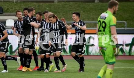 Fussball. Bundesliga. RZ Pellets WAC gegen LASK.  Torjubel LASK. Wolfsberg, am 12.5.2021.
Foto: Kuess
www.qspictures.net

---
pressefotos, pressefotografie, kuess, qs, qspictures, sport, bild, bilder, bilddatenbank