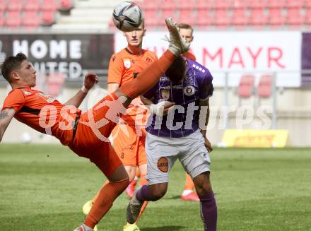 Fussball 2. Liga. SK Austria Klagenfurt gegen SV Horn.  Darijo Pecirep,  (Klagenfurt), Julian Klar  (Horn). Klagenfurt, am 16.5.2021.
Foto: Kuess
www.qspictures.net
---
pressefotos, pressefotografie, kuess, qs, qspictures, sport, bild, bilder, bilddatenbank