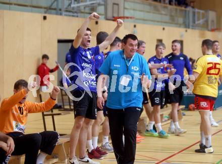 Handball spusu Liga. SC Ferlach gegen UHK Krems. Trainer Uros Serbec  (Ferlach). Ferlach, am 15.5.2021.
Foto: Kuess
www.qspictures.net
---
pressefotos, pressefotografie, kuess, qs, qspictures, sport, bild, bilder, bilddatenbank