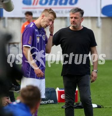 Fussball 2. Liga. SK Austria Klagenfurt gegen SV Horn.  Christopher Cvetko, Matthias Imhof (Klagenfurt). Klagenfurt, am 16.5.2021.
Foto: Kuess
www.qspictures.net
---
pressefotos, pressefotografie, kuess, qs, qspictures, sport, bild, bilder, bilddatenbank