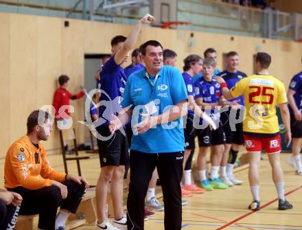 Handball spusu Liga. SC Ferlach gegen UHK Krems. Trainer Uros Serbec  (Ferlach). Ferlach, am 15.5.2021.
Foto: Kuess
www.qspictures.net
---
pressefotos, pressefotografie, kuess, qs, qspictures, sport, bild, bilder, bilddatenbank