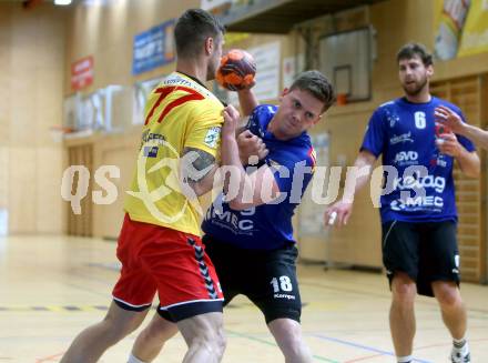 Handball spusu Liga. SC Ferlach gegen UHK Krems. Peter Keresztes (Ferlach), Gasper Hrastnik (Krems). Ferlach, am 15.5.2021.
Foto: Kuess
www.qspictures.net
---
pressefotos, pressefotografie, kuess, qs, qspictures, sport, bild, bilder, bilddatenbank