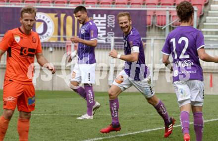 Fussball 2. Liga. SK Austria Klagenfurt gegen SV Horn. Torjubel Markus Rusek  (Klagenfurt). Klagenfurt, am 16.5.2021.
Foto: Kuess
www.qspictures.net
---
pressefotos, pressefotografie, kuess, qs, qspictures, sport, bild, bilder, bilddatenbank