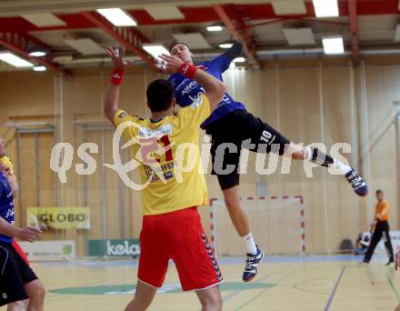 Handball spusu Liga. SC Ferlach gegen UHK Krems. Rudi Bobas (Ferlach), Gabor Hajdu (Krems). Ferlach, am 15.5.2021.
Foto: Kuess
www.qspictures.net
---
pressefotos, pressefotografie, kuess, qs, qspictures, sport, bild, bilder, bilddatenbank