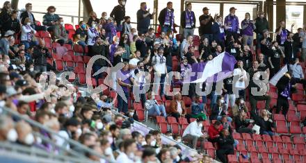 Fussball. Bundesliga Relegation. SK Austria Klagenfurt gegen St. Poelten.   Fans (Klagenfurt). Klagenfurt, am 26.5.2021.
Foto: Kuess
www.qspictures.net
---
pressefotos, pressefotografie, kuess, qs, qspictures, sport, bild, bilder, bilddatenbank