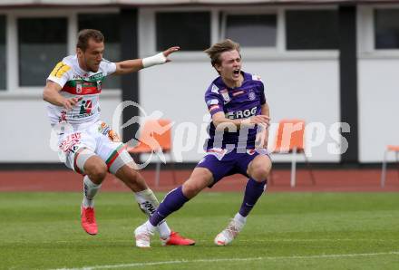 Fussball. Bundesliga. RZ Pellets WAC gegen FK Austria Wien. Mario Leitgeb,  (WAC), Patrick Wimmer (Wien). Wolfsberg, am 30.5.2021.
Foto: Kuess
www.qspictures.net

---
pressefotos, pressefotografie, kuess, qs, qspictures, sport, bild, bilder, bilddatenbank