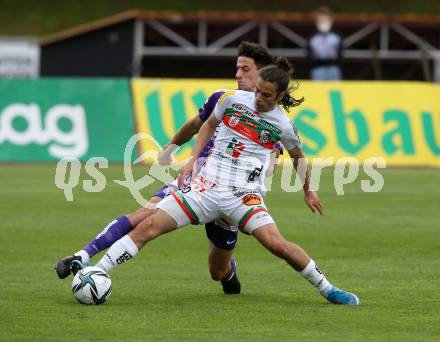 Fussball. Bundesliga. RZ Pellets WAC gegen FK Austria Wien. Matthaeus Taferner,  (WAC), Vesel Demaku (Wien). Wolfsberg, am 30.5.2021.
Foto: Kuess
www.qspictures.net

---
pressefotos, pressefotografie, kuess, qs, qspictures, sport, bild, bilder, bilddatenbank