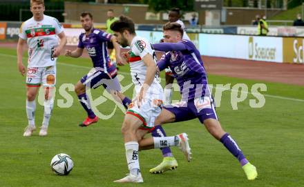 Fussball. Bundesliga. RZ Pellets WAC gegen FK Austria Wien. Michael Novak, (WAC), Aleksandar Jukic  (Wien). Wolfsberg, am 30.5.2021.
Foto: Kuess
www.qspictures.net

---
pressefotos, pressefotografie, kuess, qs, qspictures, sport, bild, bilder, bilddatenbank