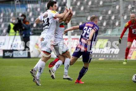 Fussball. Bundesliga. RZ Pellets WAC gegen FK Austria Wien. Luka Lochoshvili, Guram Giorbelidze (WAC), Georg Teigl (Austria). Wolfsberg, am 30.5.2021.
Foto: Kuess
www.qspictures.net

---
pressefotos, pressefotografie, kuess, qs, qspictures, sport, bild, bilder, bilddatenbank