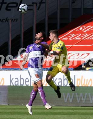 Fussball. Bundesliga Relegation. St. Poelten gegen SK Austria Klagenfurt .   Manuel Maranda,  (St. Poelten),  Markus Pink (Klagenfurt). Klagenfurt, am 29.5.2021.
Foto: Kuess
www.qspictures.net
---
pressefotos, pressefotografie, kuess, qs, qspictures, sport, bild, bilder, bilddatenbank