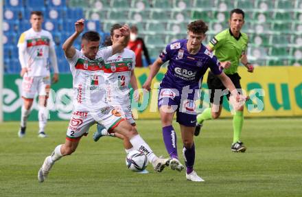 Fussball. Bundesliga. RZ Pellets WAC gegen FK Austria Wien. Guram Giorbelidze, (WAC), Eric Martel  (Wien). Wolfsberg, am 30.5.2021.
Foto: Kuess
www.qspictures.net

---
pressefotos, pressefotografie, kuess, qs, qspictures, sport, bild, bilder, bilddatenbank