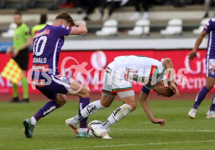 Fussball. Bundesliga. RZ Pellets WAC gegen FK Austria Wien. Michael Liendl,  (WAC), Alexander Gruenwald (Wien). Wolfsberg, am 30.5.2021.
Foto: Kuess
www.qspictures.net

---
pressefotos, pressefotografie, kuess, qs, qspictures, sport, bild, bilder, bilddatenbank