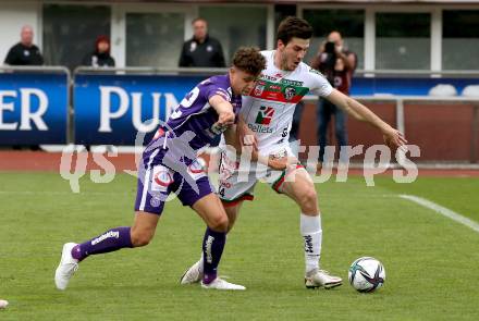 Fussball. Bundesliga. RZ Pellets WAC gegen FK Austria Wien. Luka Lochoshvili, (WAC), Eric Martel  (Wien). Wolfsberg, am 30.5.2021.
Foto: Kuess
www.qspictures.net

---
pressefotos, pressefotografie, kuess, qs, qspictures, sport, bild, bilder, bilddatenbank