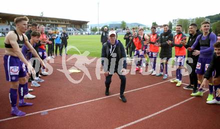 Fussball. Bundesliga. RZ Pellets WAC gegen FK Austria Wien.  Jubel Trainer Peter Stoeger (Wien). Wolfsberg, am 30.5.2021.
Foto: Kuess
www.qspictures.net

---
pressefotos, pressefotografie, kuess, qs, qspictures, sport, bild, bilder, bilddatenbank