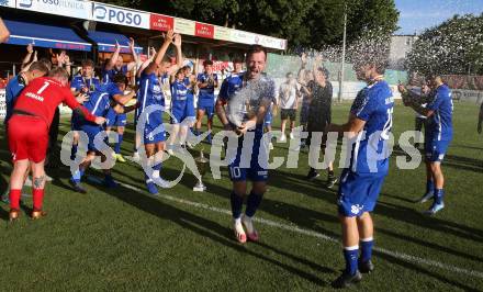 Fussball Kaerntner Liga. SAK gegen Treibach.   Meisterjubel Treibach. KLagenfurt, am 26.6.2021.
Foto: Kuess
---
pressefotos, pressefotografie, kuess, qs, qspictures, sport, bild, bilder, bilddatenbank