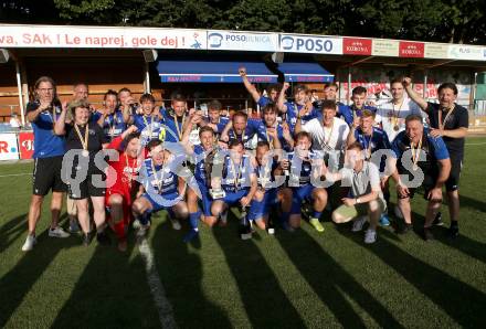 Fussball Kaerntner Liga. SAK gegen Treibach.   Meisterjubel Treibach. KLagenfurt, am 26.6.2021.
Foto: Kuess
---
pressefotos, pressefotografie, kuess, qs, qspictures, sport, bild, bilder, bilddatenbank