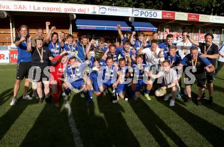 Fussball Kaerntner Liga. SAK gegen Treibach.   Meisterjubel Treibach. KLagenfurt, am 26.6.2021.
Foto: Kuess
---
pressefotos, pressefotografie, kuess, qs, qspictures, sport, bild, bilder, bilddatenbank