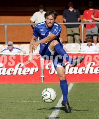 Fussball Kaerntner Liga. SAK gegen Treibach.  David Armin Hude  (Treibach). KLagenfurt, am 26.6.2021.
Foto: Kuess
---
pressefotos, pressefotografie, kuess, qs, qspictures, sport, bild, bilder, bilddatenbank