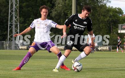 Fussball Testspiel. ASK gegen SK Austria Klagenfurt. Pascal Fabian Lorenz (ASK), Alex Timossi Andersson (Austria Klagenfurt). Klagenfurt, am 2.7.2021.
Foto: Kuess
---
pressefotos, pressefotografie, kuess, qs, qspictures, sport, bild, bilder, bilddatenbank