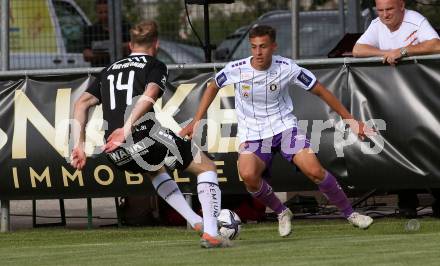 Fussball Testspiel. ASK gegen SK Austria Klagenfurt.  (ASK),   Fabio Markelic Marko Mrsic (Austria Klagenfurt). Klagenfurt, am 2.7.2021.
Foto: Kuess
---
pressefotos, pressefotografie, kuess, qs, qspictures, sport, bild, bilder, bilddatenbank