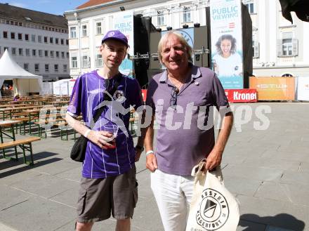 Fussball. Bundesliga. Austria Klagenfurt. Aufstiegsfeier, Mannschaftspraesentation.  Helmut Koenig . Klagenfurt, am 10.7.2021.
Foto: Kuess
www.qspictures.net
---
pressefotos, pressefotografie, kuess, qs, qspictures, sport, bild, bilder, bilddatenbank