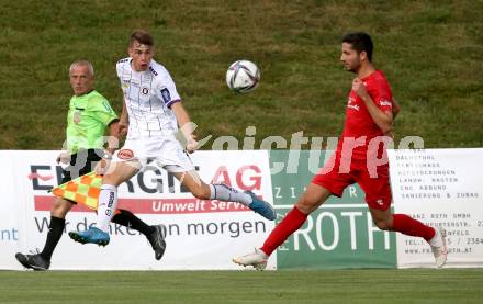 Fussball Bundesliga. Terstspiel. FC St. Veit gegen SK Austria Klagenfurt.  Tim Maciejewski  (Klagenfurt). St. Veit, am 13.7.2021.
Foto: Kuess
---
pressefotos, pressefotografie, kuess, qs, qspictures, sport, bild, bilder, bilddatenbank