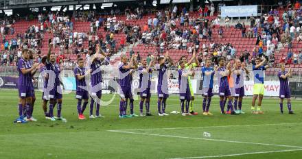 Fussball. Bundesliga. SK Austria Klagenfurt gegen WAC.  Jubel (Klagenfurt). Klagenfurt, am 25.7.2021.
Foto: Kuess
www.qspictures.net
---
pressefotos, pressefotografie, kuess, qs, qspictures, sport, bild, bilder, bilddatenbank