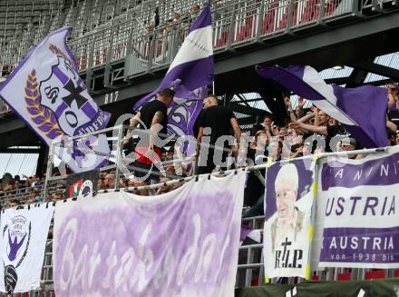 Fussball. Bundesliga. SK Austria Klagenfurt gegen WAC.  Fans (Klagenfurt). Klagenfurt, am 25.7.2021.
Foto: Kuess
www.qspictures.net
---
pressefotos, pressefotografie, kuess, qs, qspictures, sport, bild, bilder, bilddatenbank