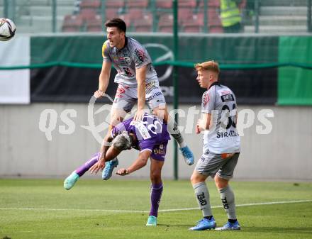 Fussball. Bundesliga. SK Austria Klagenfurt gegen WAC. Markus Pink,(Klagenfurt),  Kai Stratznig, Luka Lochoshvili   (WAC). Klagenfurt, am 25.7.2021.
Foto: Kuess
www.qspictures.net
---
pressefotos, pressefotografie, kuess, qs, qspictures, sport, bild, bilder, bilddatenbank