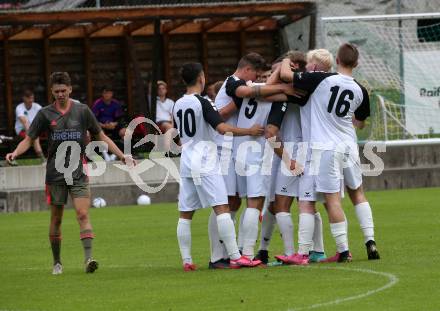 Fussball 1. Klasse B. Kleinkirchheim gegen Velden.  Torjubel  Roland Putsche (Velden). Kleinkirchheim, am 25.7.2021.
Foto: Kuess
---
pressefotos, pressefotografie, kuess, qs, qspictures, sport, bild, bilder, bilddatenbank