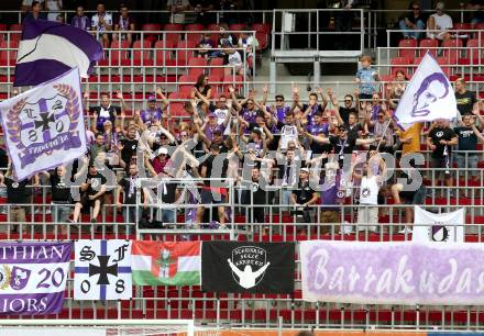 Fussball. Bundesliga. SK Austria Klagenfurt gegen TSV Hartberg.   Fans (Klagenfurt). Klagenfurt, am 7.8.2021.
Foto: Kuess
www.qspictures.net
---
pressefotos, pressefotografie, kuess, qs, qspictures, sport, bild, bilder, bilddatenbank