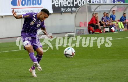 Fussball. Bundesliga. SK Austria Klagenfurt gegen TSV Hartberg.   Michael Blauensteiner (Klagenfurt). Klagenfurt, am 7.8.2021.
Foto: Kuess
www.qspictures.net
---
pressefotos, pressefotografie, kuess, qs, qspictures, sport, bild, bilder, bilddatenbank