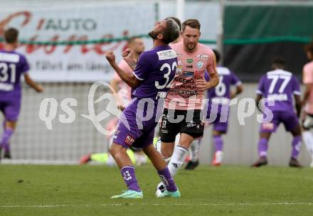 Fussball. Bundesliga. SK Austria Klagenfurt gegen TSV Hartberg.   Jubel Markus Pink (Klagenfurt). Klagenfurt, am 7.8.2021.
Foto: Kuess
www.qspictures.net
---
pressefotos, pressefotografie, kuess, qs, qspictures, sport, bild, bilder, bilddatenbank